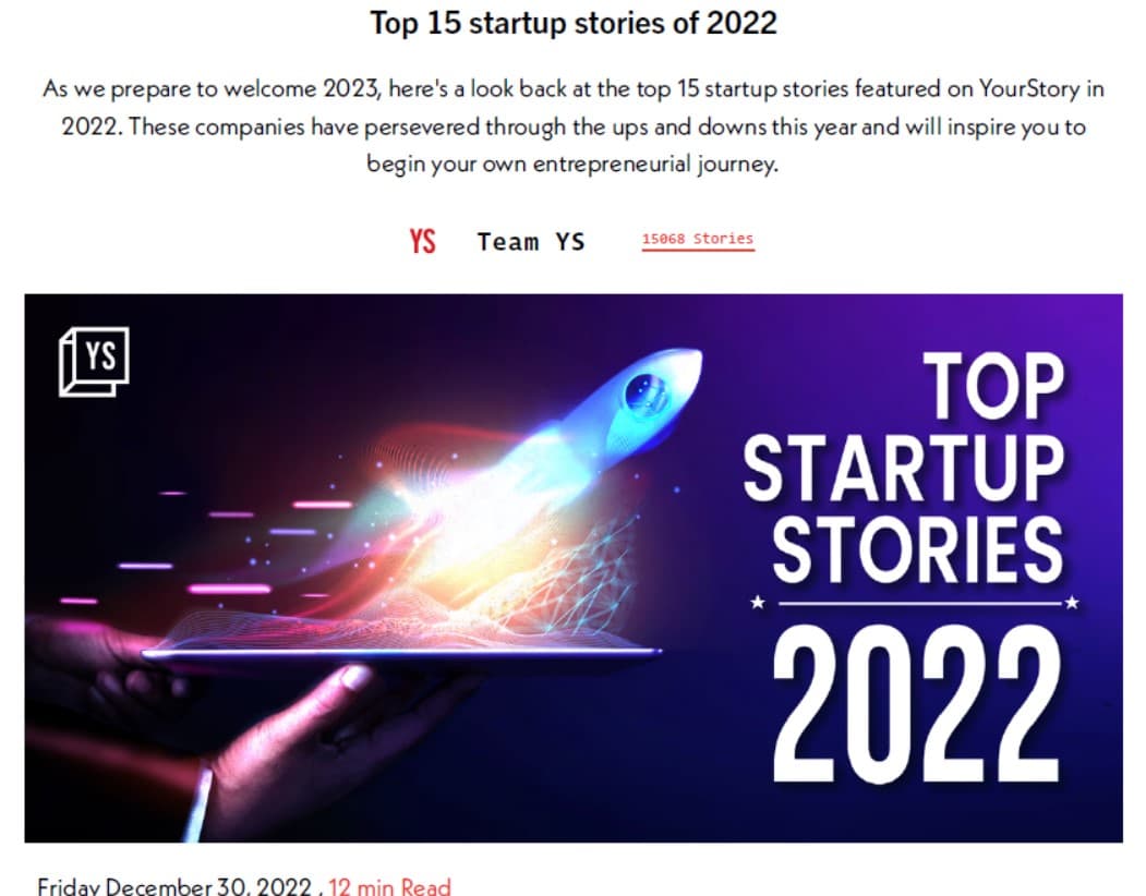 In News, YourStory